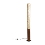 Lampadaire cylindrique en acrylique et bois de chêne marron 150cm Beam - Dutchbone