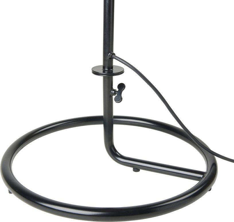 Lampadaire de jardin blanc crème et métal noir 128 cm Satellite - Gubi - The Cool Republic