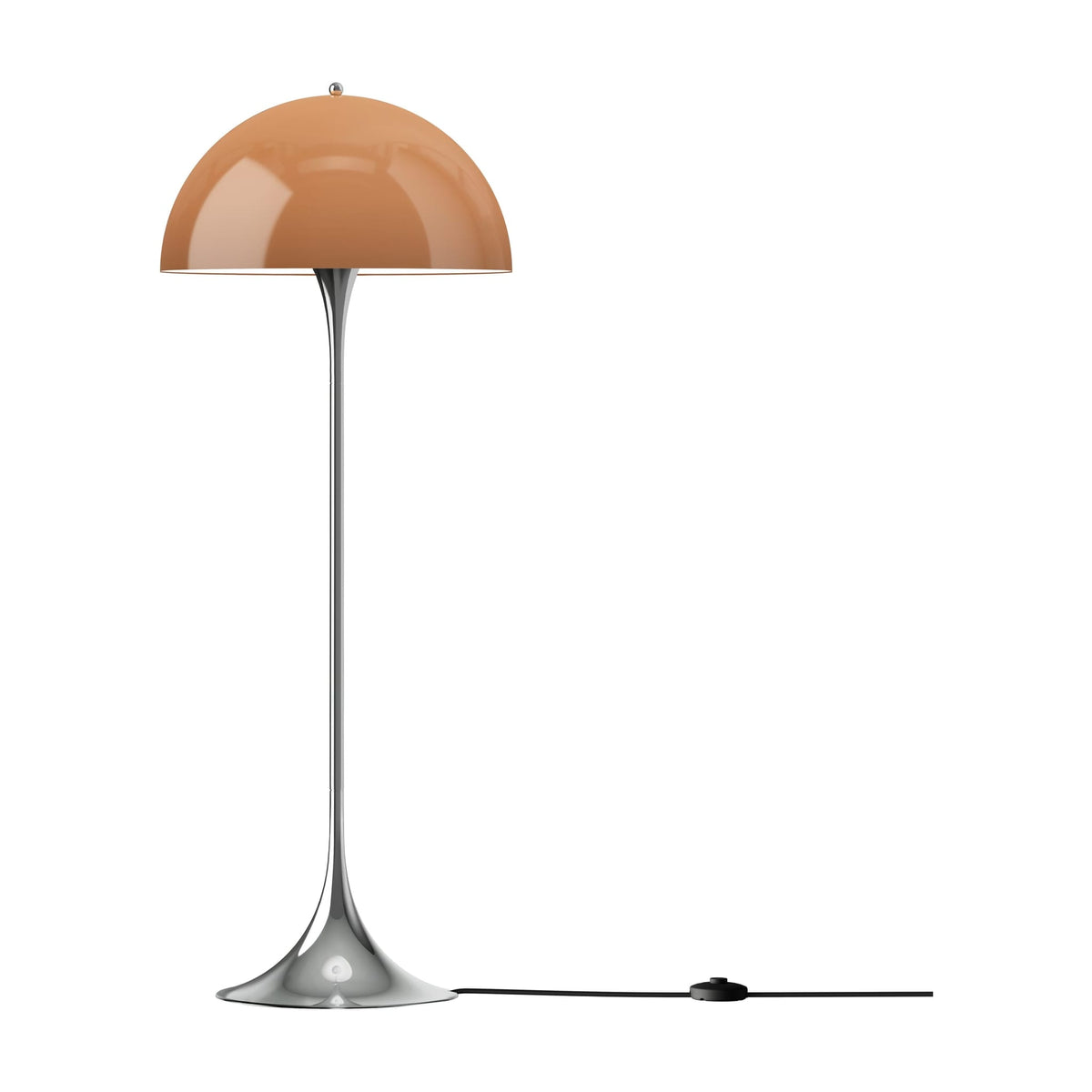 Lampadaire design en acrylique marron 129cm Panthella - Louis Poulsen