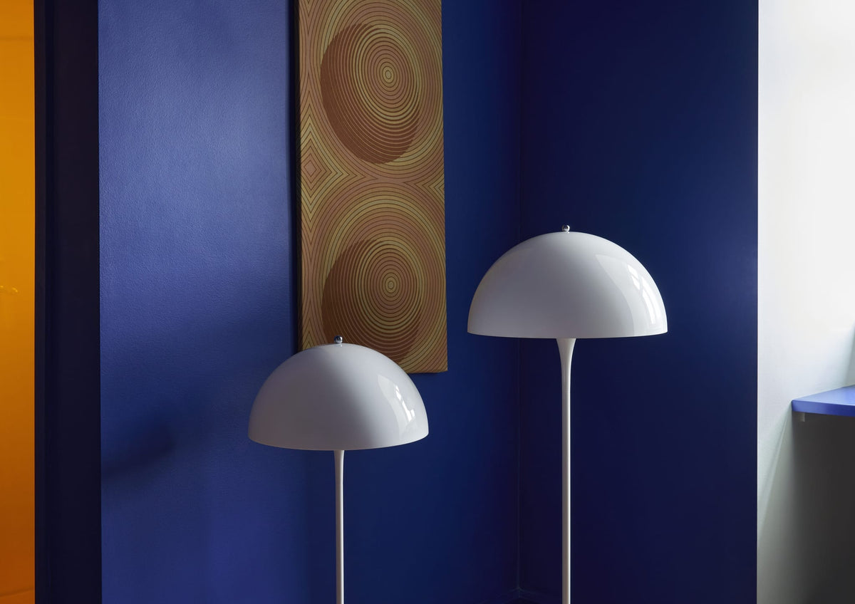 Lampadaire design en acrylique opalisé blanc 40x103,5cm Panthella - Louis Poulsen — vue 22