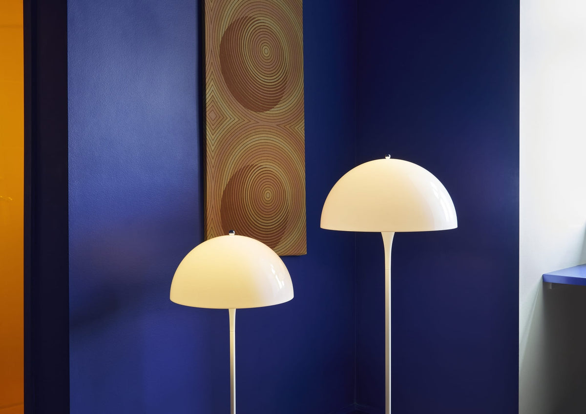 Lampadaire design en acrylique opalisé blanc 40x103,5cm Panthella - Louis Poulsen — vue 23
