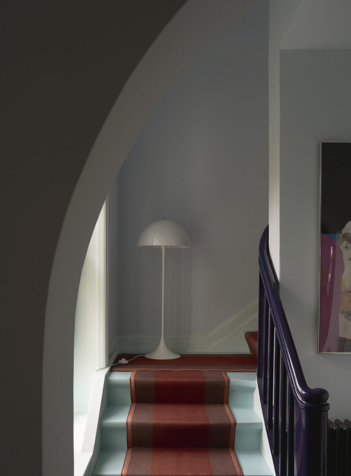 Lampadaire design en acrylique opalisé blanc 40x103,5cm Panthella - Louis Poulsen — vue 3