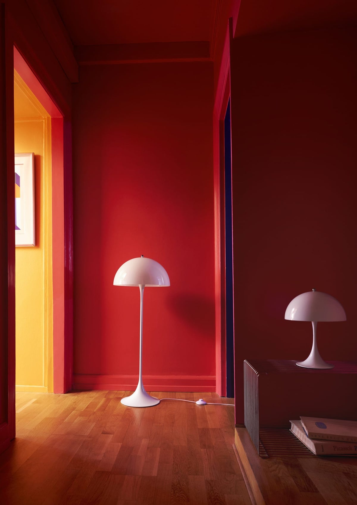Lampadaire design en acrylique opalisé blanc 40x103,5cm Panthella - Louis Poulsen — vue 6