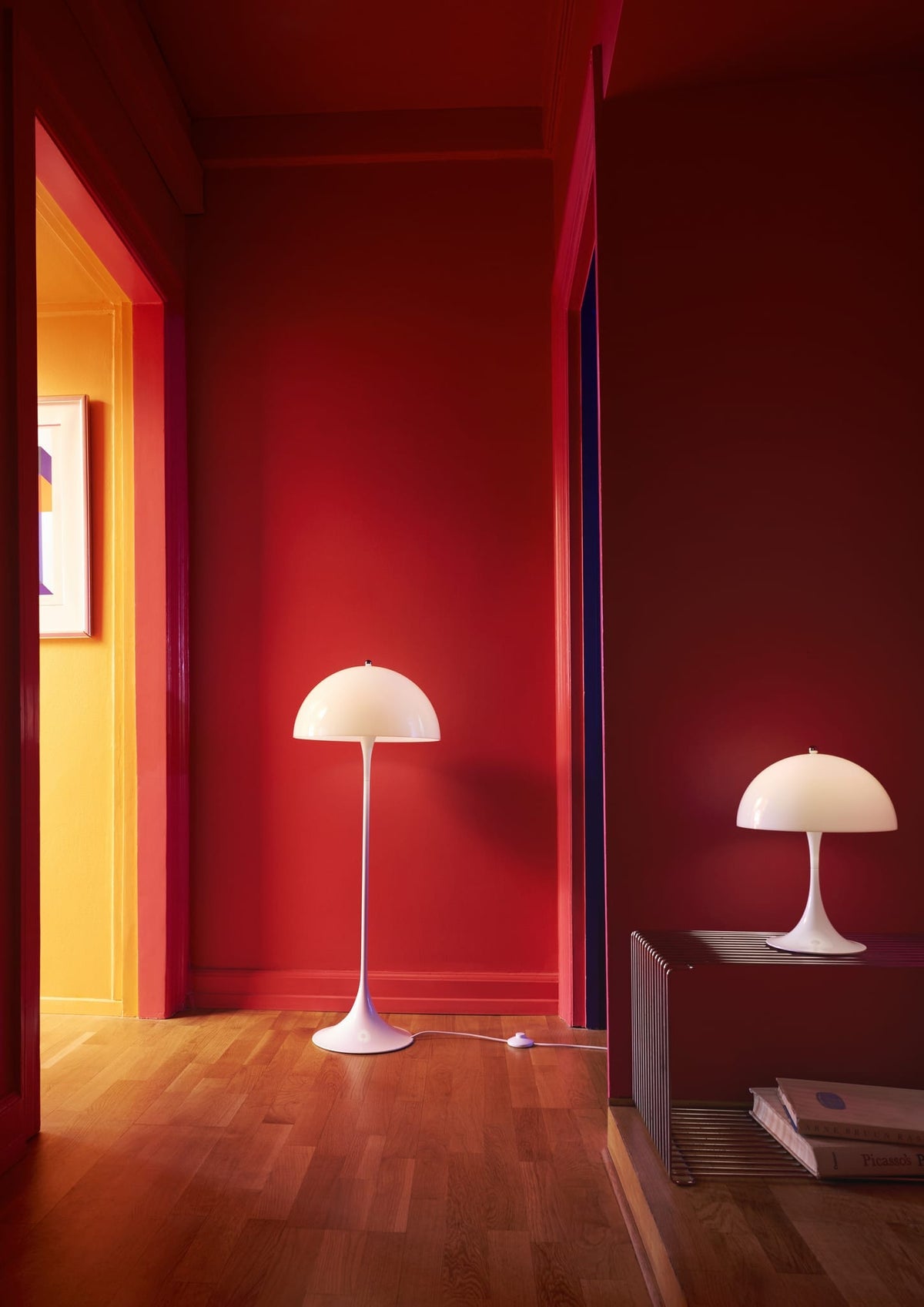 Lampadaire design en acrylique opalisé blanc 40x103,5cm Panthella - Louis Poulsen — vue 7