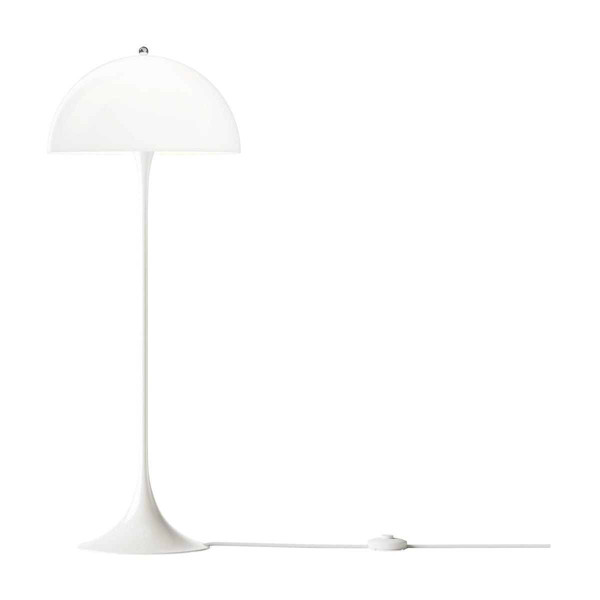 Lampadaire design en acrylique opalisé blanc 40x103,5cm Panthella - Louis Poulsen