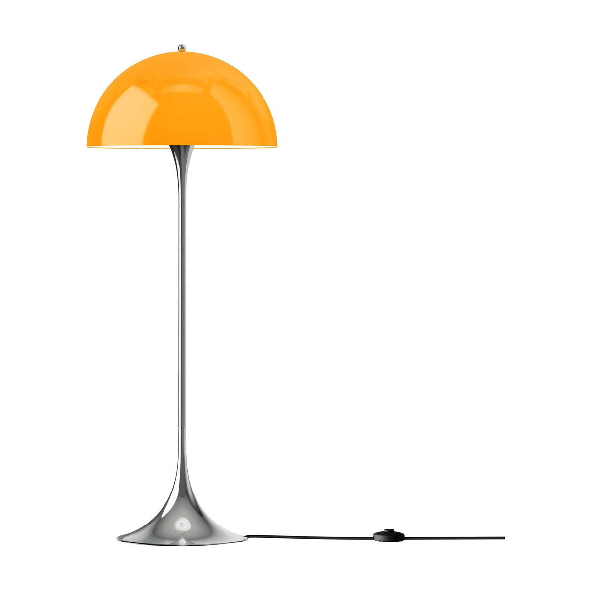Lampadaire design en acrylique orange 129cm Panthella - Louis Poulsen - The Cool Republic