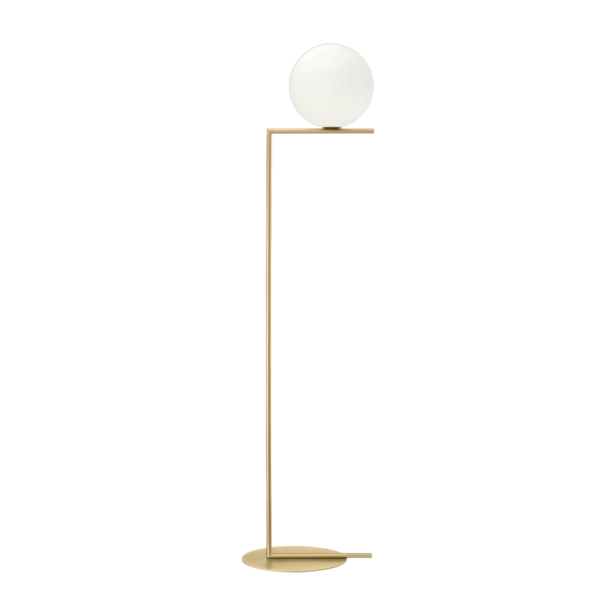 Lampadaire design en laiton satiné 185 cm IC - Flos - The Cool Republic
