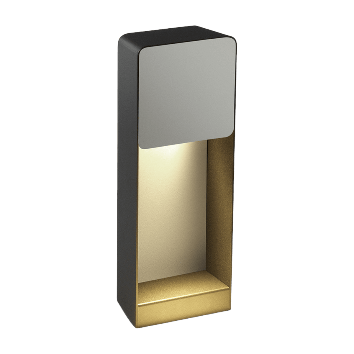 Lab B 35 graphite gray and white aluminum outdoor floor lamp - Marset - The Cool Republic
