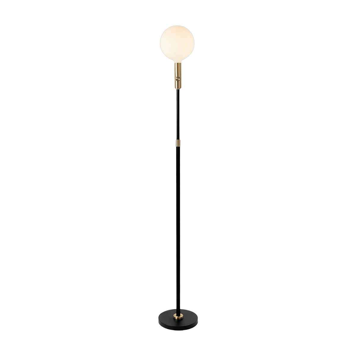 Lampadaire dimmable en acier noir et laiton 170 cm Poise - Tala - The Cool Republic
