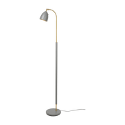 Lampadaire dimmable en laiton et métal gris Deluxe - Belid - The Cool Republic