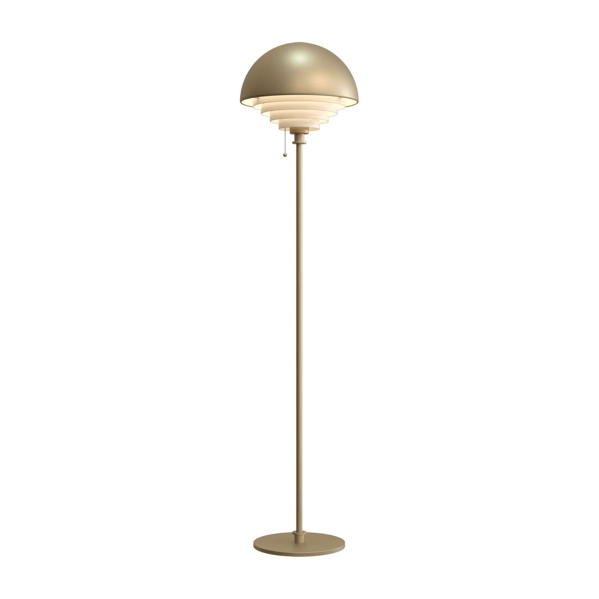 Lampadaire doré 150 cm Motown - Herstal - The Cool Republic