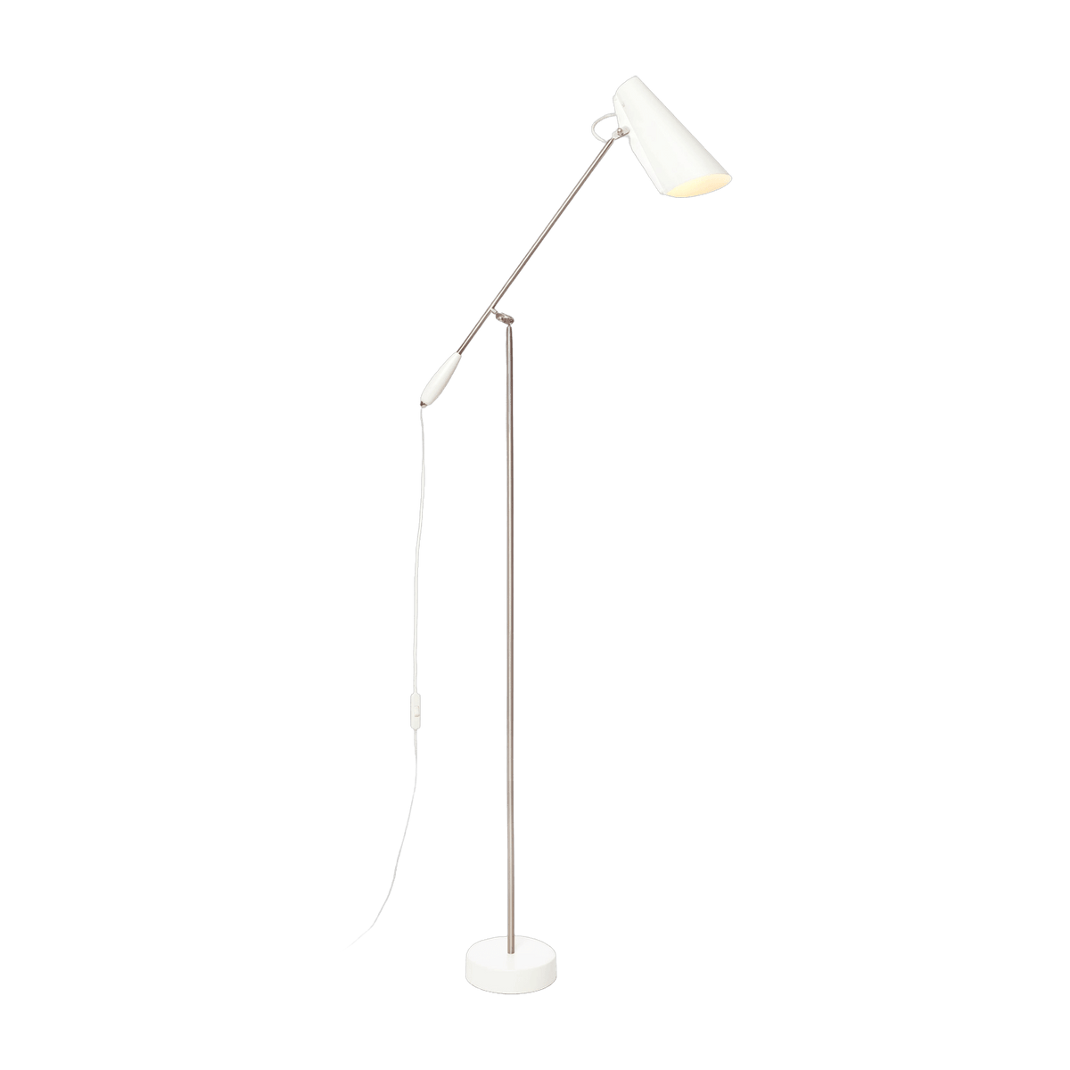Lampadaire en acier blanc Birdy - Northern - The Cool Republic