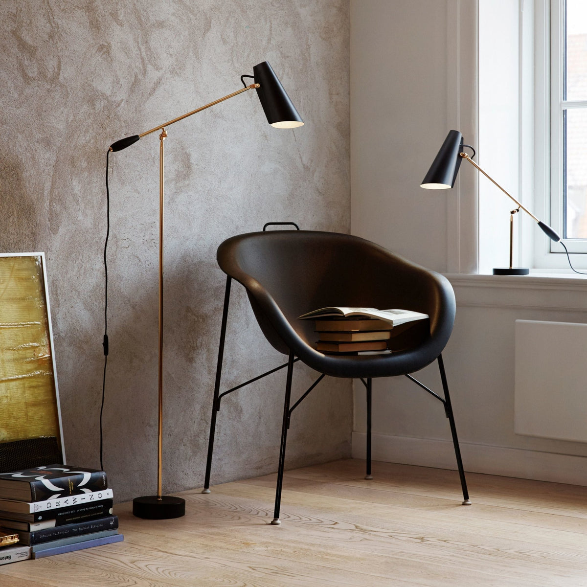 Lampadaire en acier blanc Birdy - Northern - The Cool Republic