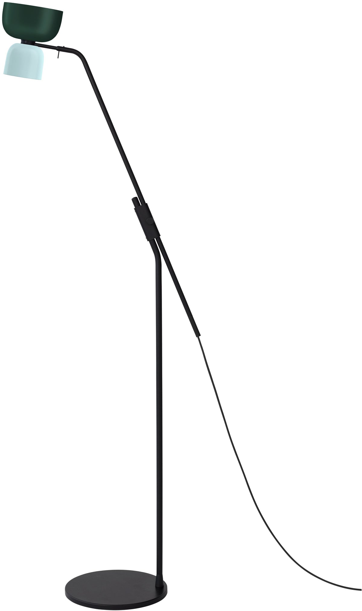 Lampadaire en acier bleu et vert 150-170cm Alphabeta - Hem