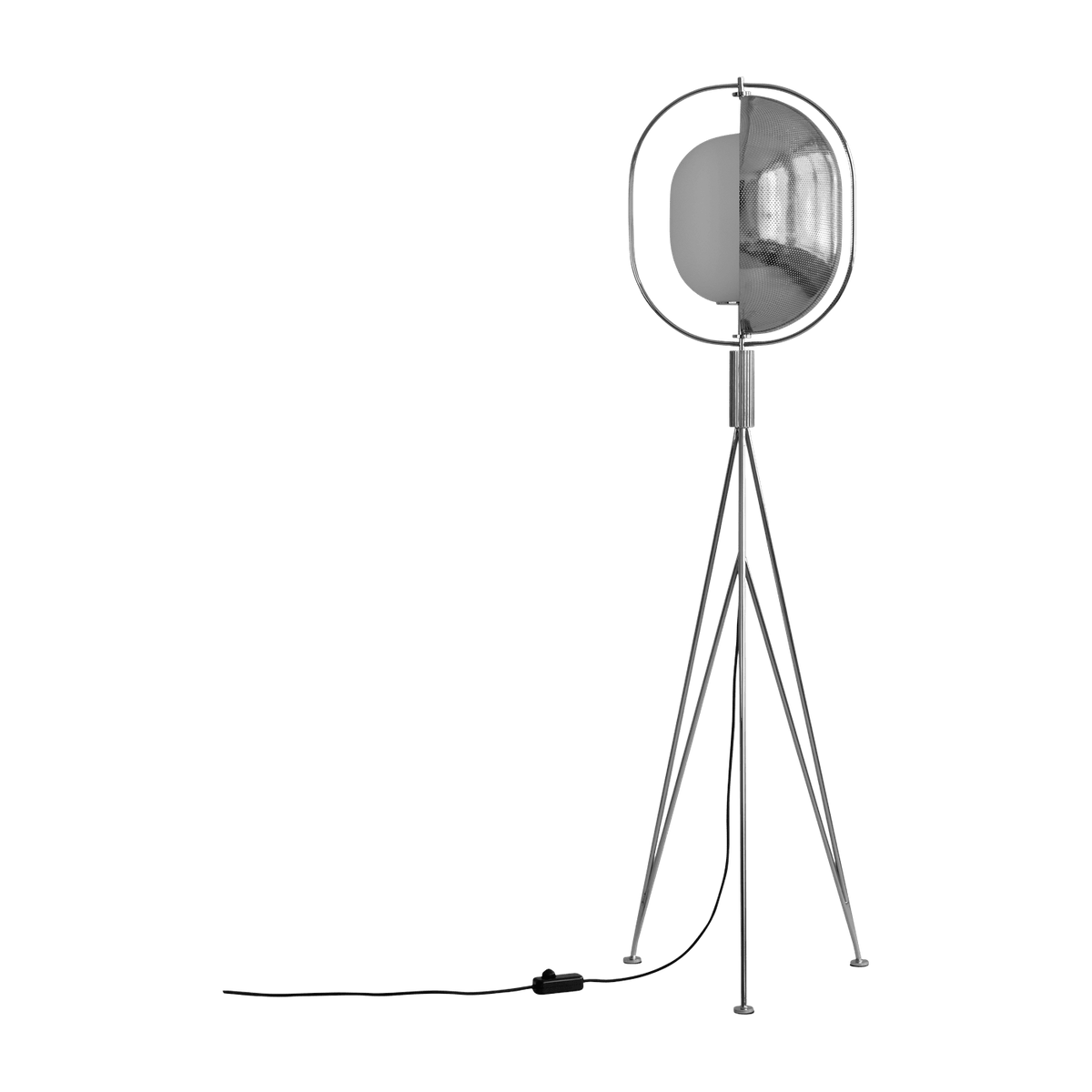 Lampadaire en acier chromé 40x39x140cm Pearl - 101 COPENHAGEN - The Cool Republic