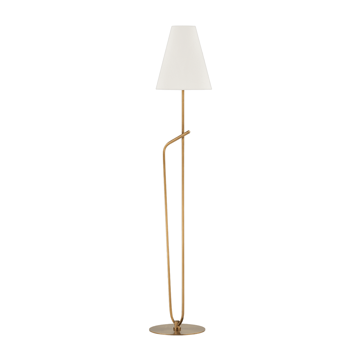 Lampadaire en acier laiton patiné 30x163cm Pearce - Troy Lighting - The Cool Republic