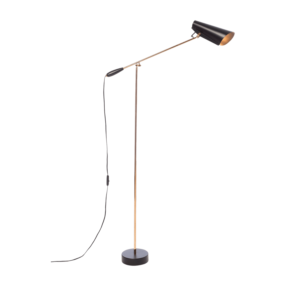 Lampadaire en acier noir et laiton Birdy - Northern - The Cool Republic