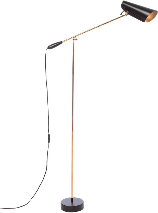 Lampadaire en acier noir et laiton Birdy - Northern - The Cool Republic
