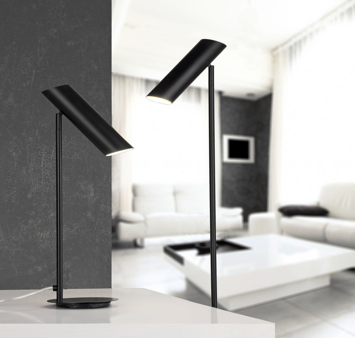 Lampadaire en acier noir Link - Faro Barcelona - The Cool Republic