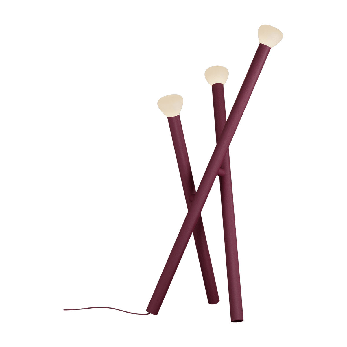Lampadaire en aluminium bordeaux Parc n°5 - Lambert & Fils - The Cool Republic