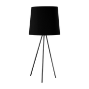 Lampadaire en aluminium et tissu noir 192 cm Eva - Martinelli Luce - The Cool Republic