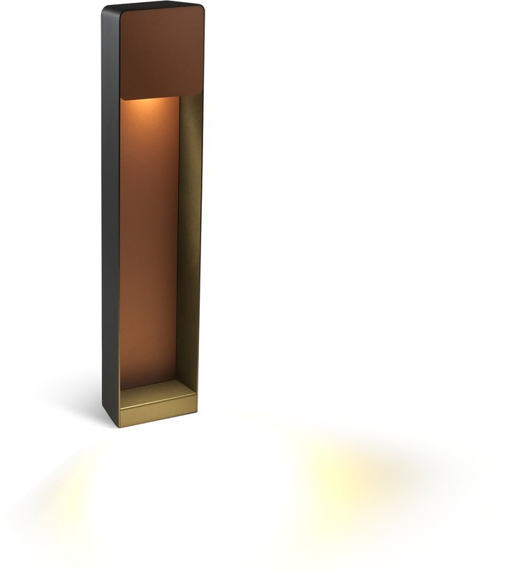 Lampadaire en aluminium gris et cuivré Lab B 60 - Marset - The Cool Republic