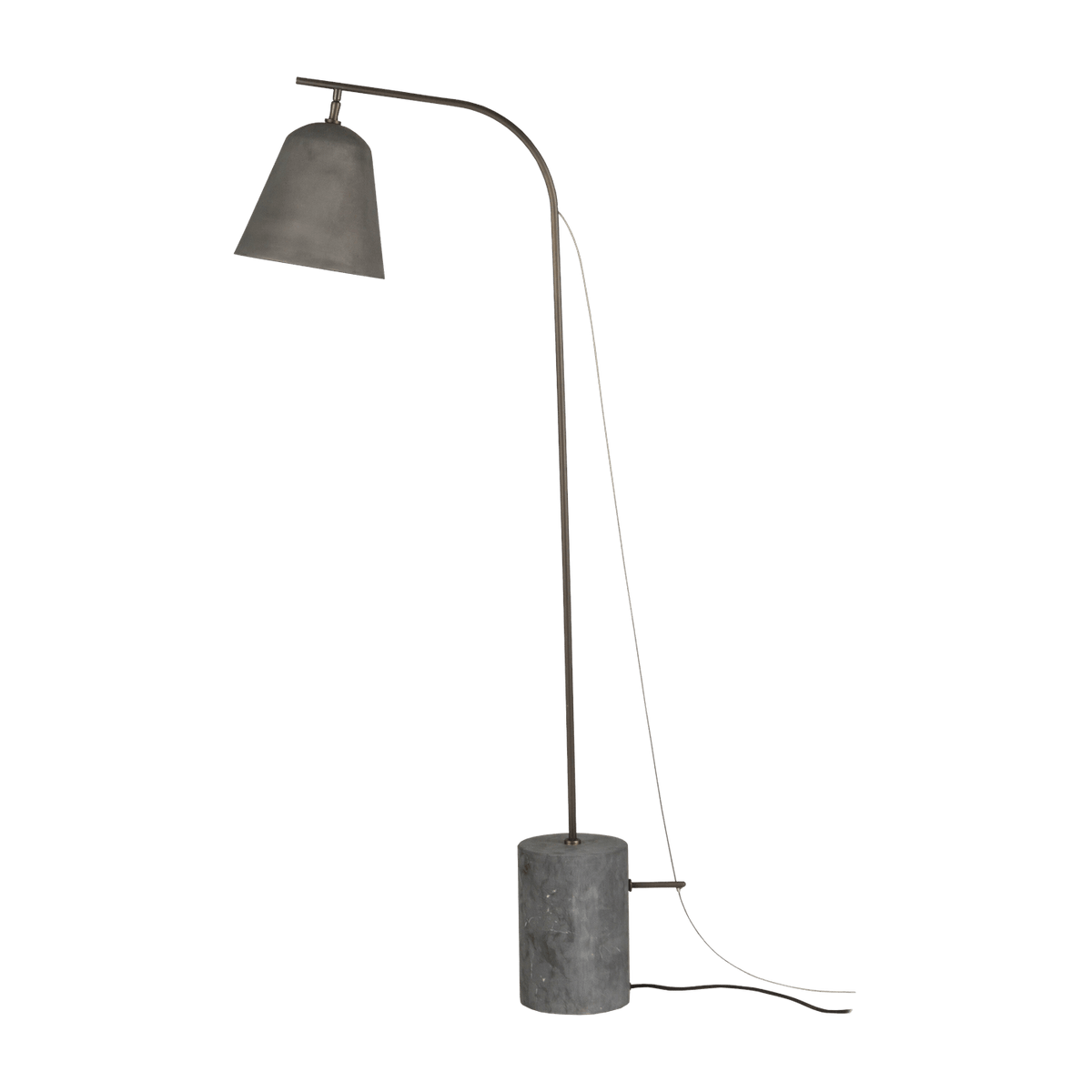 Lampadaire en aluminium oxydé gris Line One - NORR11 - The Cool Republic