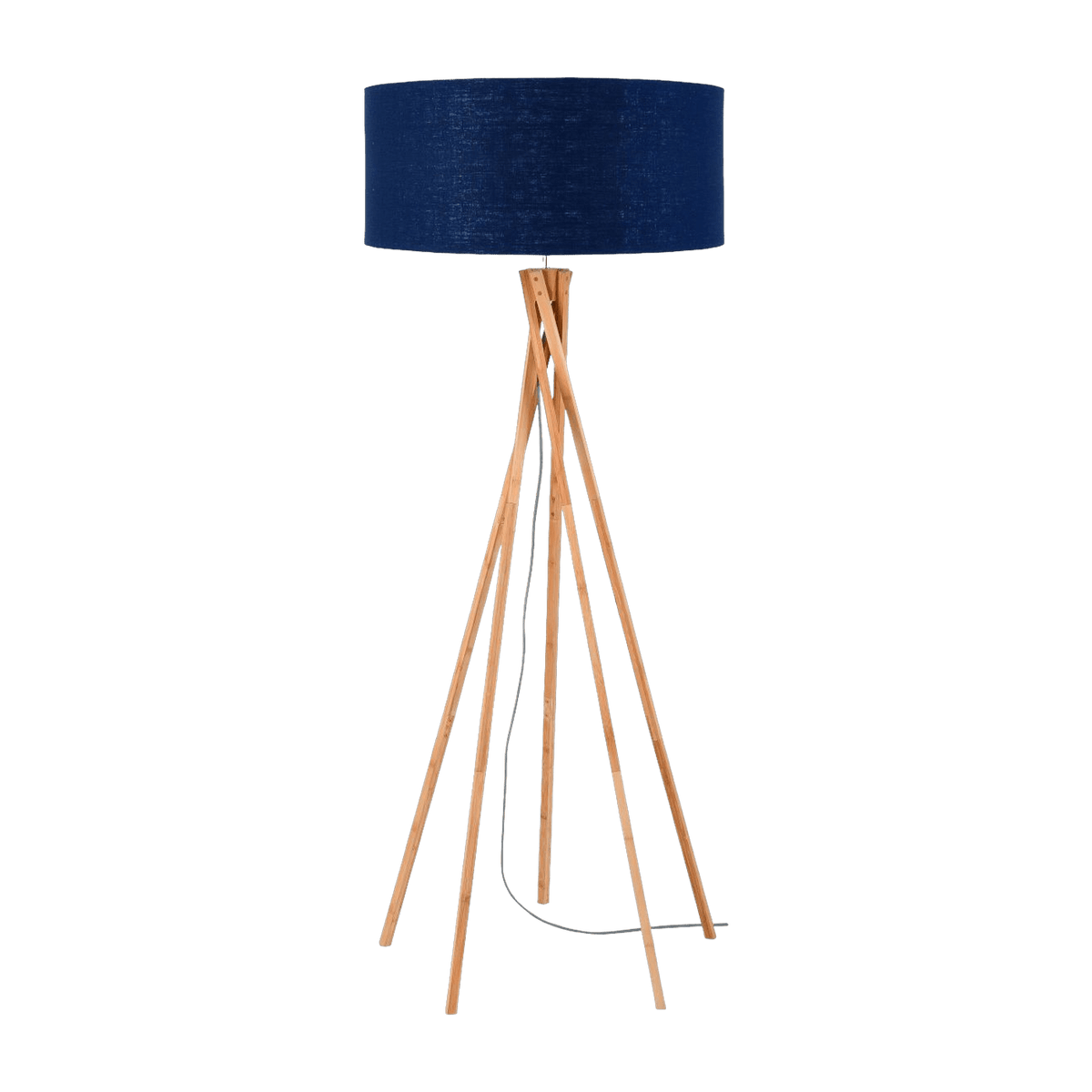 Lampadaire en bambou bleu foncé Kilimanjaro - Good & Mojo - The Cool Republic