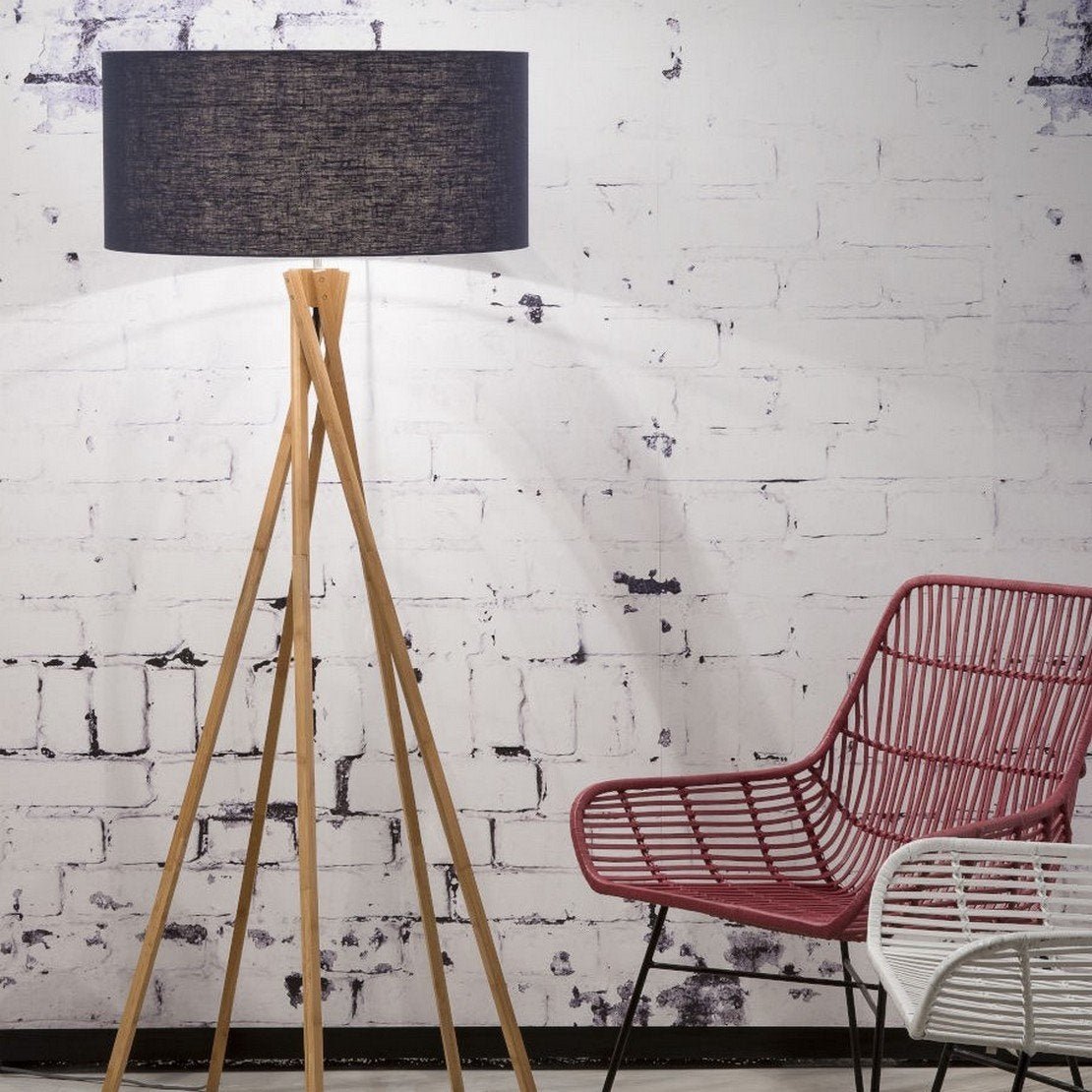 Lampadaire en bambou bleu foncé Kilimanjaro - Good & Mojo - The Cool Republic