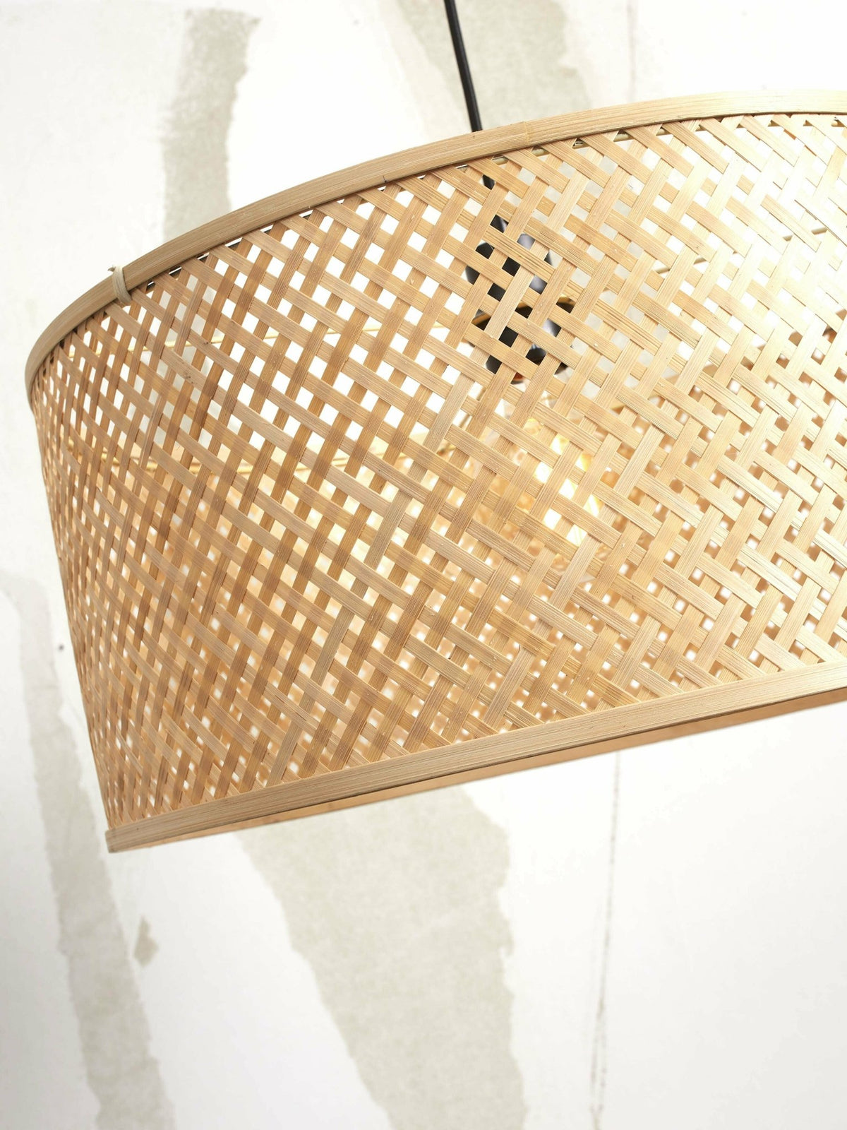 Floor Lamp Java S Bamboo Nat. H.150Cm/Shade Dia.32Xh.18Cm. Nat. - Good & Mojo - The Cool Republic
