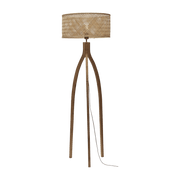 Lampadaire en bambou naturel avec abat-jour en bois naturel 150x50 cm Java - Good & Mojo - The Cool Republic