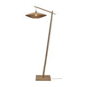 Lampadaire en bambou naturel avec abat-jour en bois naturel 176x55 cm Iguazu - Good & Mojo - The Cool Republic