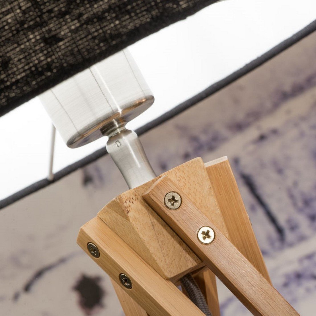 Lampadaire en bambou noir Kilimanjaro - Good & Mojo - The Cool Republic