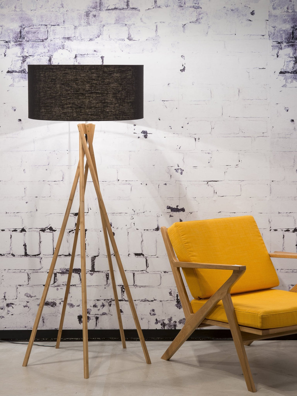 Lampadaire en bambou noir Kilimanjaro - Good & Mojo - The Cool Republic