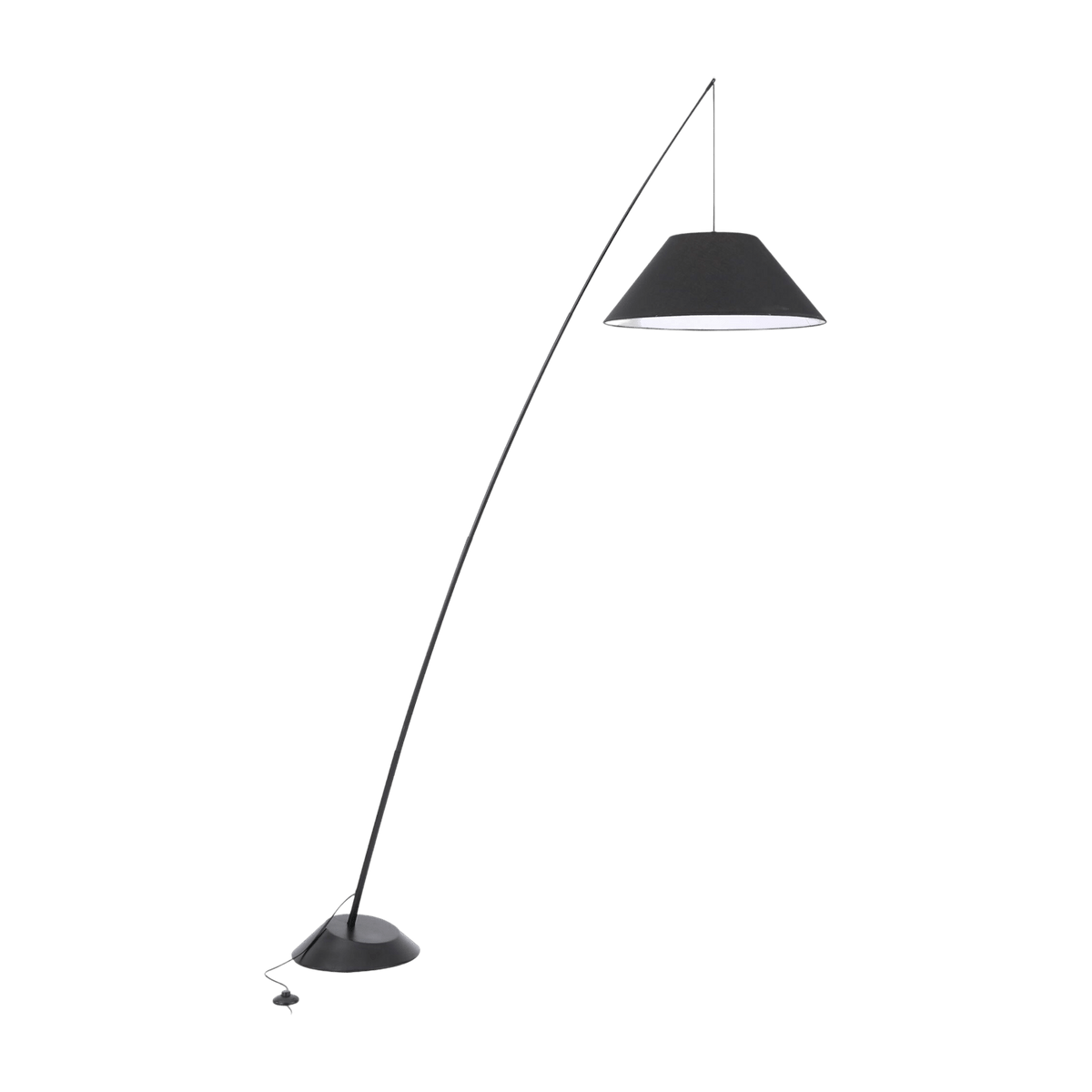 Lampadaire en béton acier textile noir Campanula - Maytoni - The Cool Republic