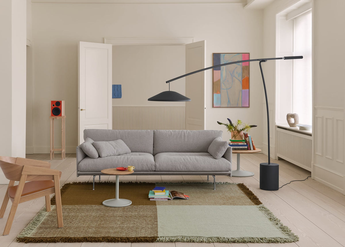 Lampadaire en béton et acier anthracite noir 188cm Contra - Muuto — vue 13
