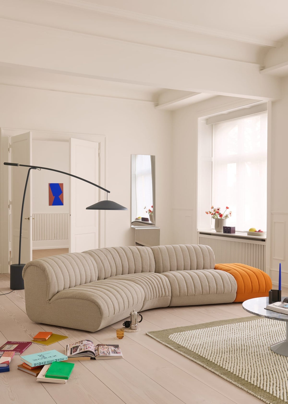 Lampadaire en béton et acier anthracite noir 188cm Contra - Muuto — vue 15