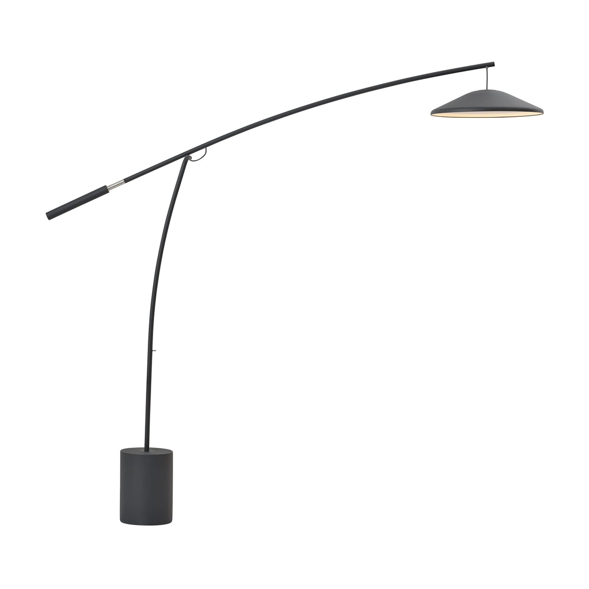 Lampadaire en béton et acier anthracite noir 188cm Contra - Muuto — vue 3