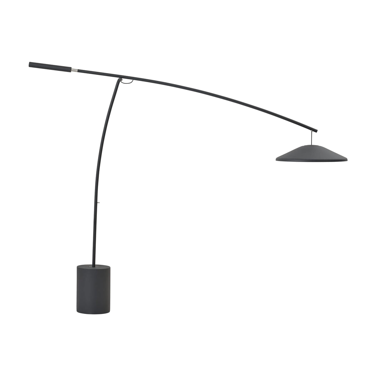 Lampadaire en béton et acier anthracite noir 188cm Contra - Muuto — vue 4