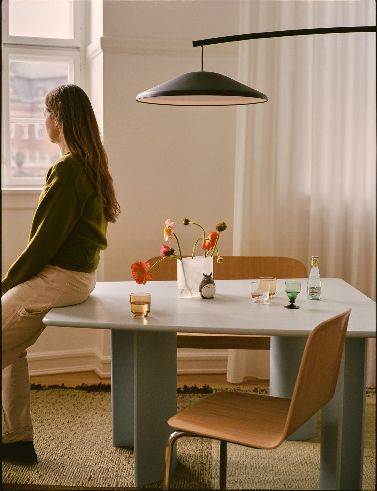 Lampadaire en béton et acier anthracite noir 188cm Contra - Muuto — vue 6