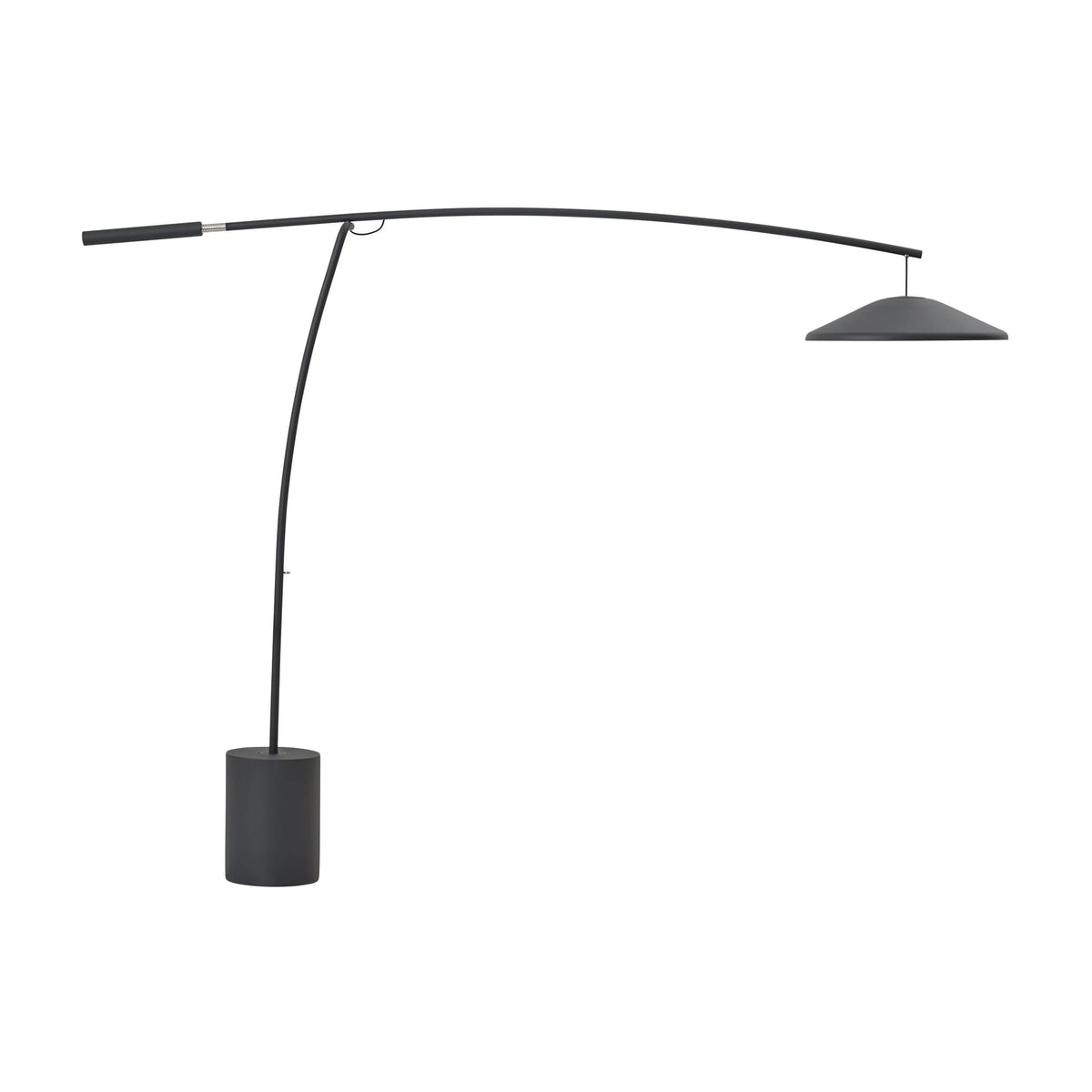 Lampadaire en béton et acier anthracite noir 188cm Contra - Muuto