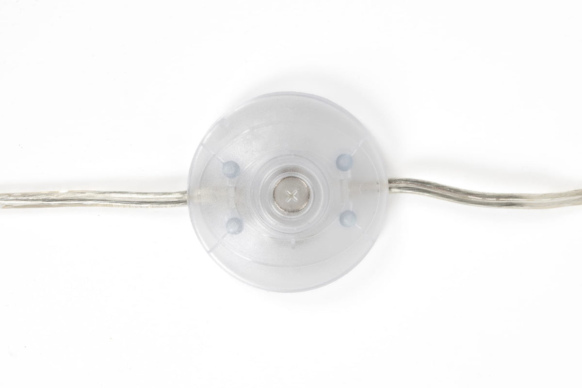 Lampadaire en bois d’hévéa et tissu blanc 149cm Scallop - Dutchbone — vue 8