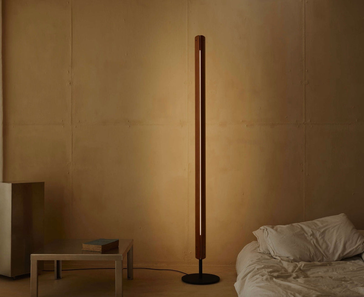 Lampadaire en bois de frêne 29x210x185 Seki Han - Flos - The Cool Republic