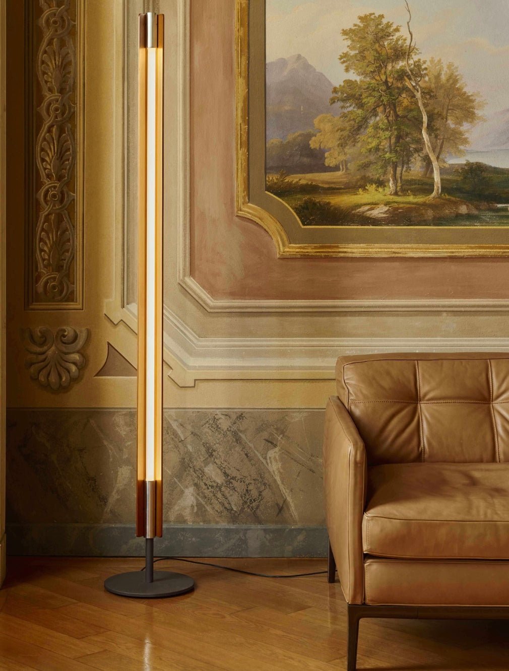 Lampadaire en bois de frêne 29x210x185 Seki Han - Flos - The Cool Republic