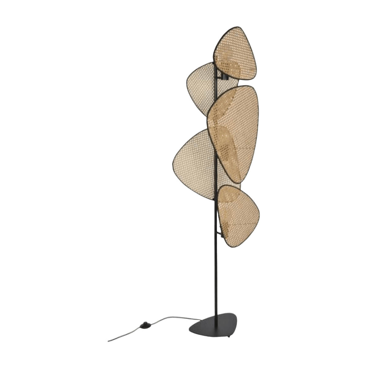 Lampadaire en cannage 50 x 27 x 179 cm Screen - Market set - The Cool Republic