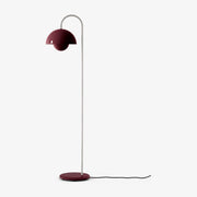 Lampadaire en chrome et acier peint prune 122cm Flowerpot VP12 - &tradition
