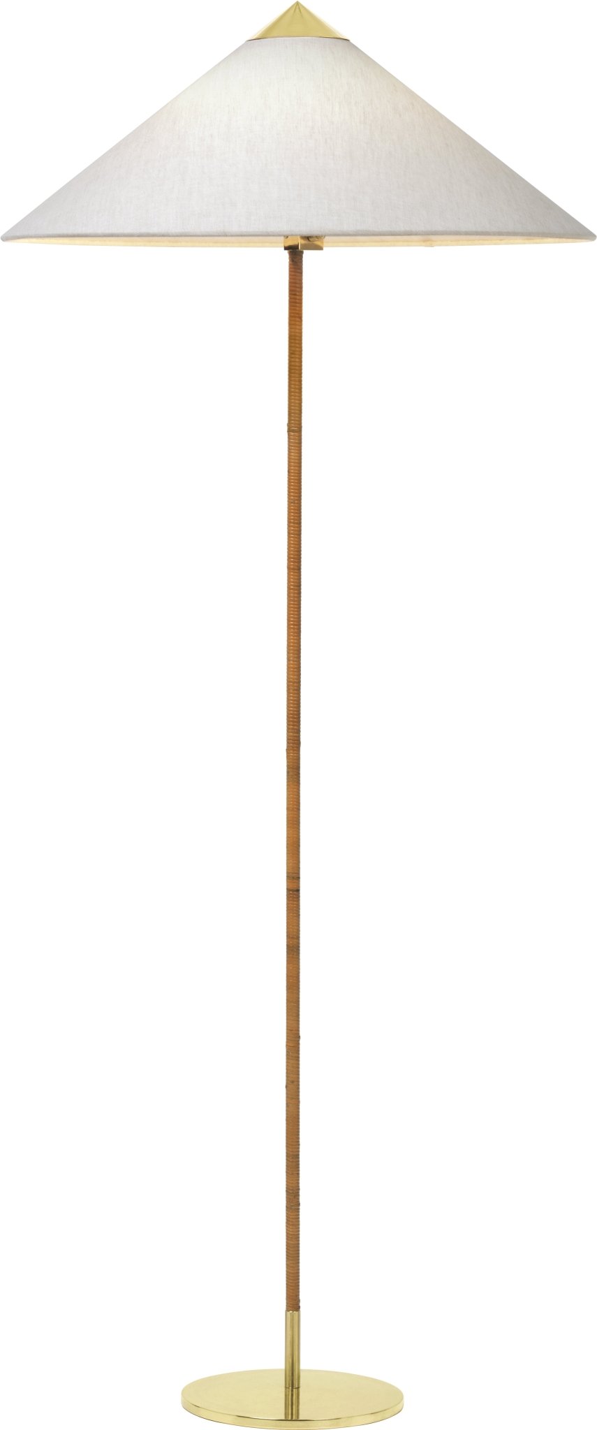 Lampadaire en laiton blanc Modèle 9602 - Gubi - The Cool Republic