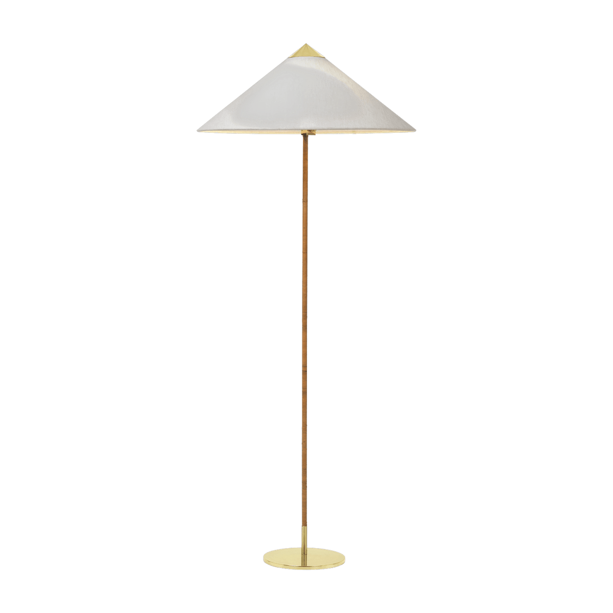 Lampadaire en laiton blanc Modèle 9602 - Gubi - The Cool Republic