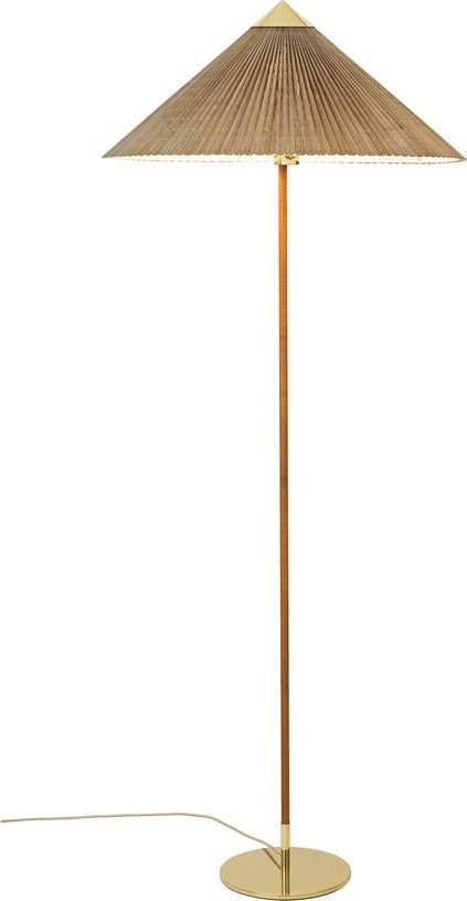 Lampadaire en laiton et bambou Modèle 9602 - Gubi - The Cool Republic