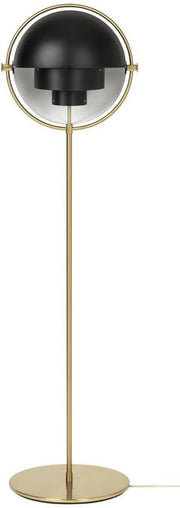 Lampadaire en laiton et métal noir Multi - Lite - Gubi - The Cool Republic